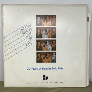 THE BEATLES - MEET ONE BY ONE / 20 YEARS OF SOLO HITS (VINYL 4LP) 1988!! PROMO